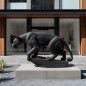 "Bagheera" Statue panthère noire sur rocher