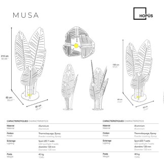 "MUSA" Lampe inspirée du bananier HOPÜS®