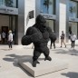 "King" Statue Gorille debout Taille XXL Parametric