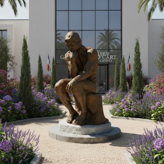 "Le penseur" Statue mythique du penseur de rodin