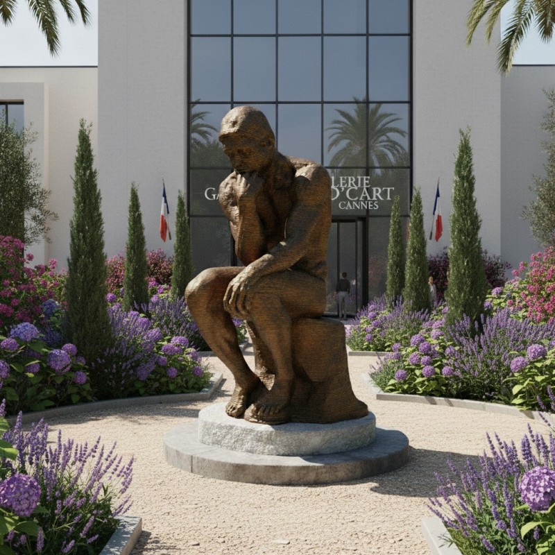 "Le penseur" Statue mythique du penseur de rodin