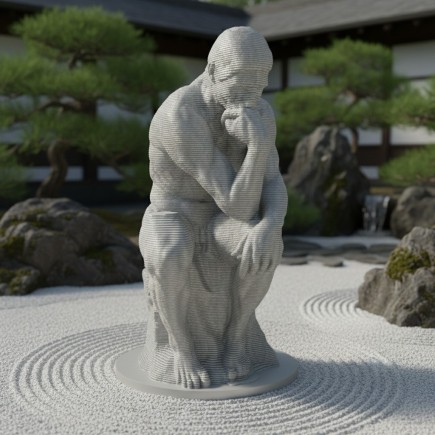 "Le penseur" Statue mythique du penseur de rodin