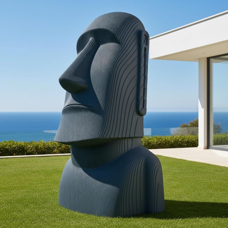 "Moaï" La statue de l'ile de paques XXL paramétrique