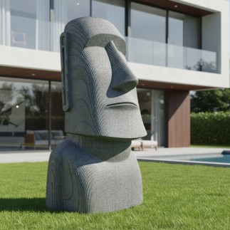 "Moaï" La statue de l'ile de paques XXL paramétrique