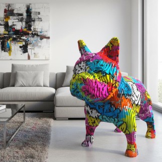 "Gaston" Statue bouledogue Français géant paramétrique
