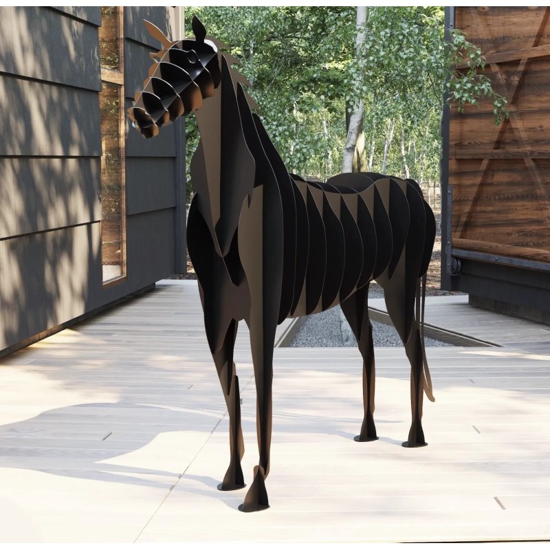 "Tornado" Statue cheval xxl de 2 mètres